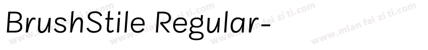 BrushStile Regular字体转换
